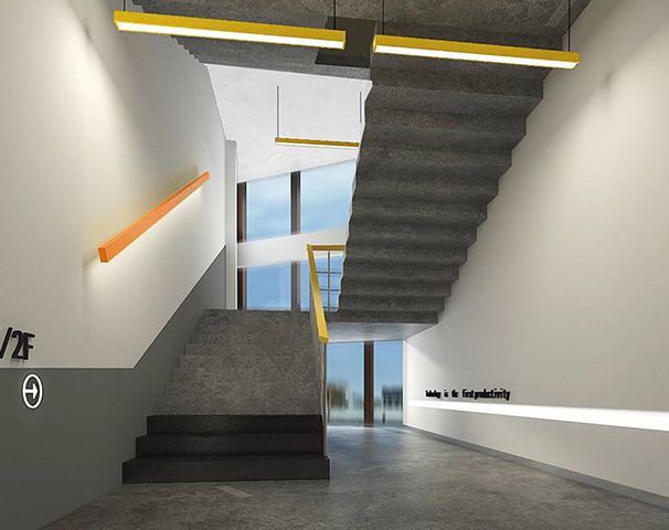 辦公室樓道裝修設(shè)計實(shí)景圖