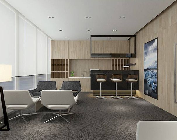 公司吧臺裝修設(shè)計實(shí)景圖