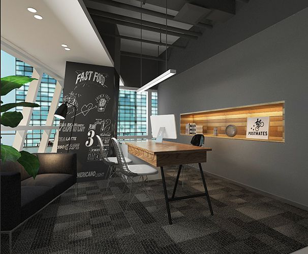 藝術(shù)品展示窗辦公室設(shè)計(jì)實(shí)景圖