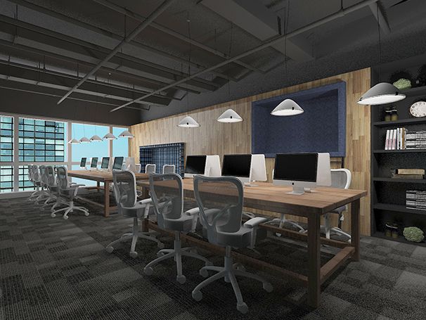 辦公區(qū)辦公室設(shè)計(jì)實(shí)景圖